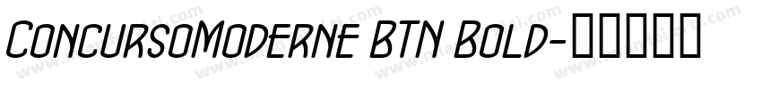 ConcursoModerne BTN Bold字体转换